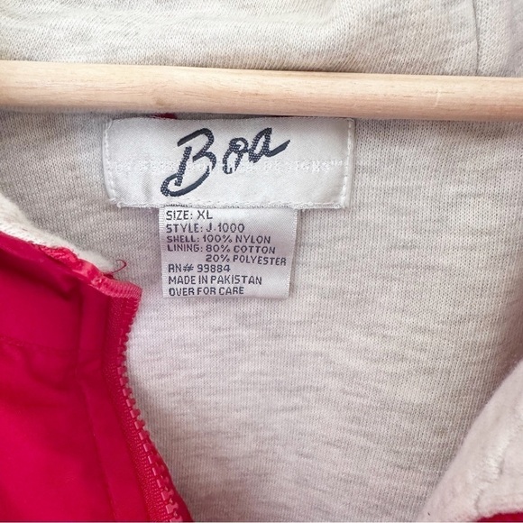 Vintage Ole Miss Red Nylon Jacket Size XL - Picture 3 of 9